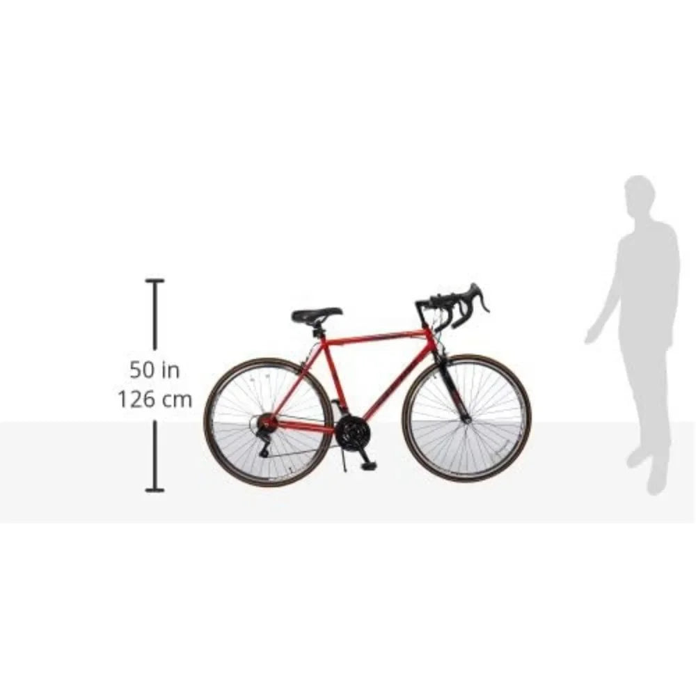 Road Bike, 700c, Men's, 21 Speed comfortable seat for extended rides,Road Bike