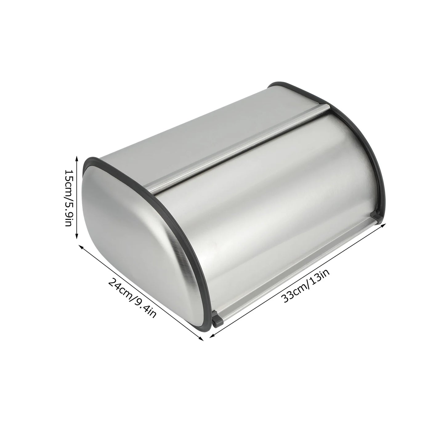 Stainless Steel Bread Box Large Capacity Cake Bin Dustproof Food Organizer Bakery Storage Container Kitchen Accessories