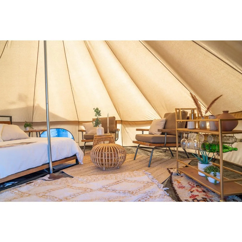 Regatta Canvas Bell Tent - w/StoveJack, Waterproof, 4 Season Luxury Camping and Glamping Yurt Tent Outdoor