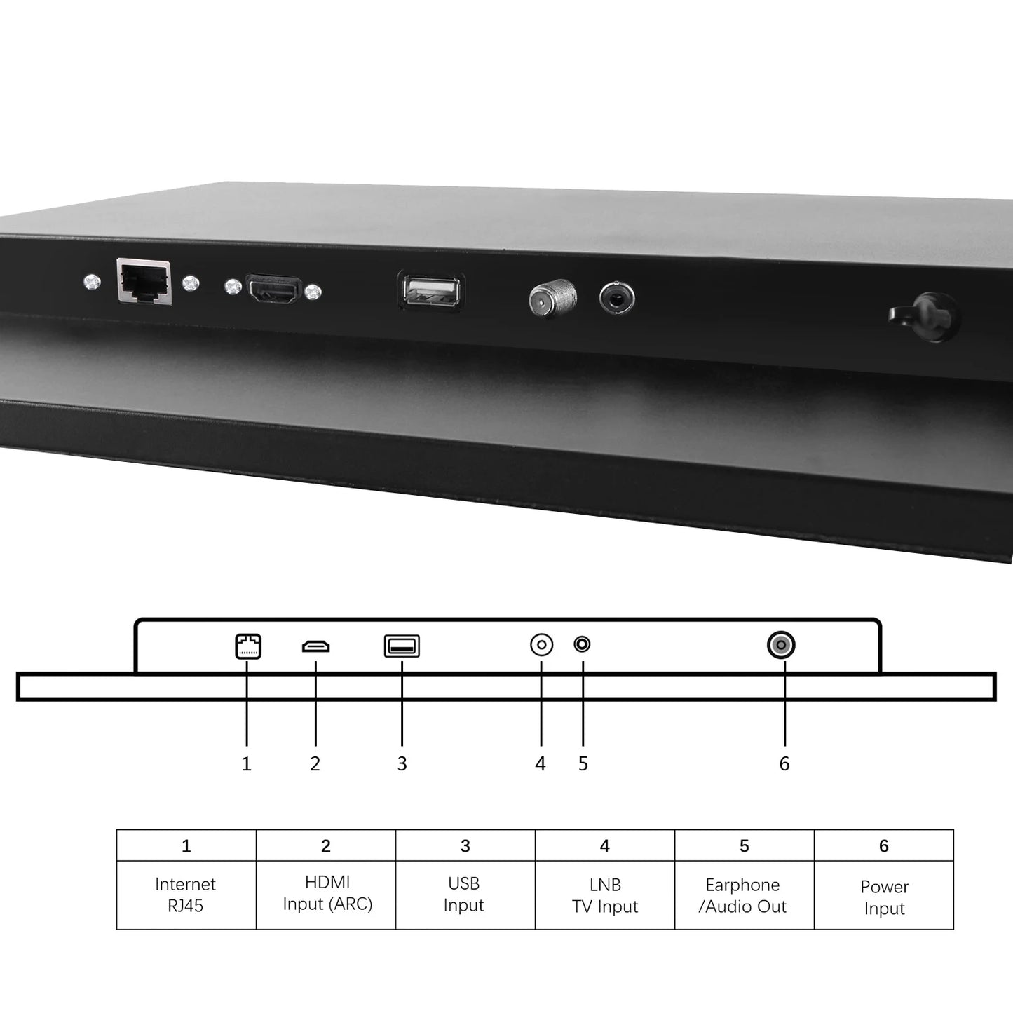 Souria Mini 18.5 inch Smart Android Mirror TV with Touchscreen Waterproof Television in Bathroom WiFi Bluetooth DTV ATSC DVB