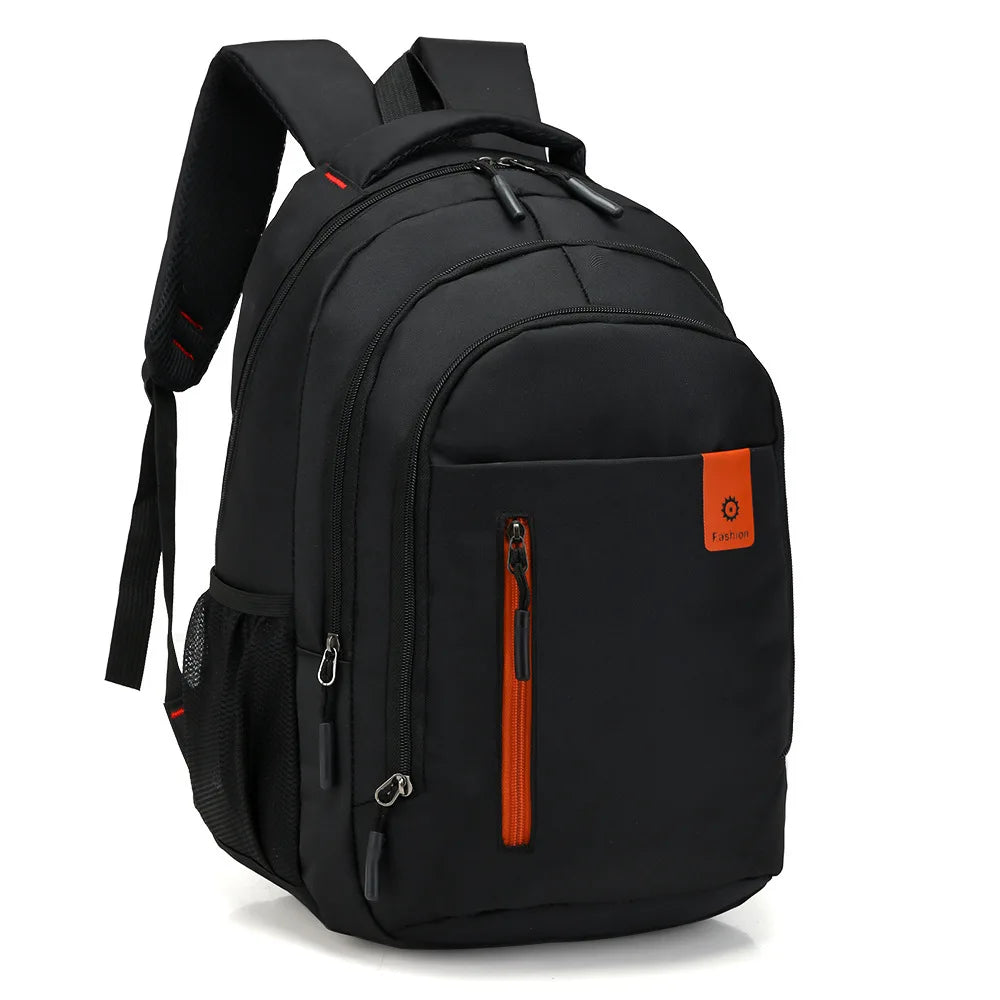 Men Backpack Oxford Cloth Wear-resistant Splashproof Breathable Shoulder Strap Laptop Bag School Sports Travel Leisure Bags 