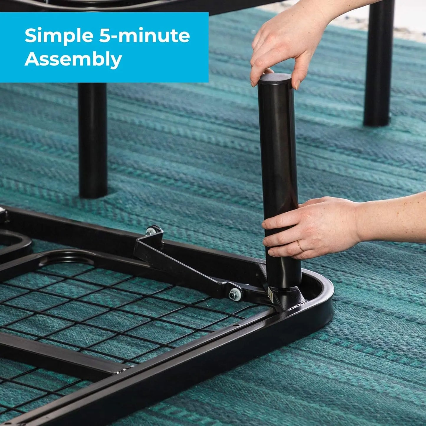 Adjustable Bed Frame Independent Head and Foot Incline Powerful Quiet Motor Easy Tool Free Assembly Lounging - Watch TV
