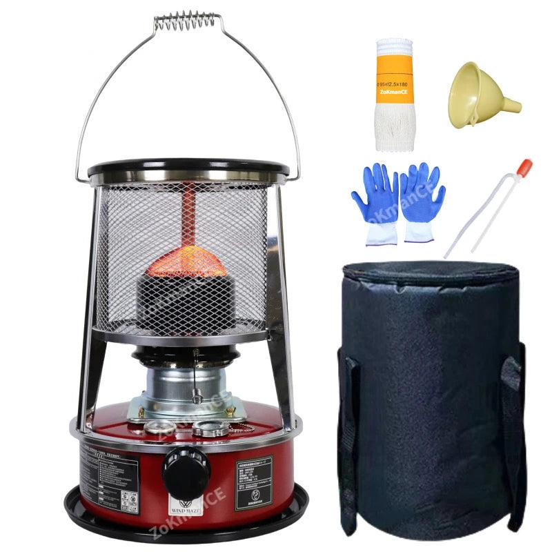 Portable 2 IN 1 Kerosene Stove 4.5L Camping Kerosene Heater Non- Electric Grill Stove for Indoor and Outdoor Camping Cooking