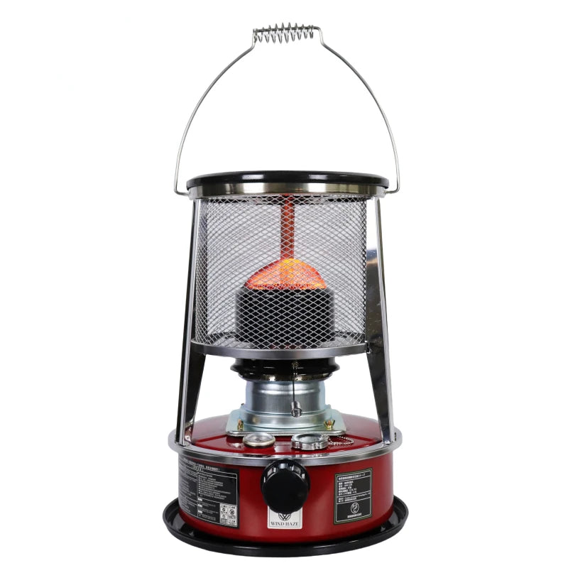 Portable 2 IN 1 Kerosene Stove 4.5L Camping Kerosene Heater Non- Electric Grill Stove for Indoor and Outdoor Camping Cooking