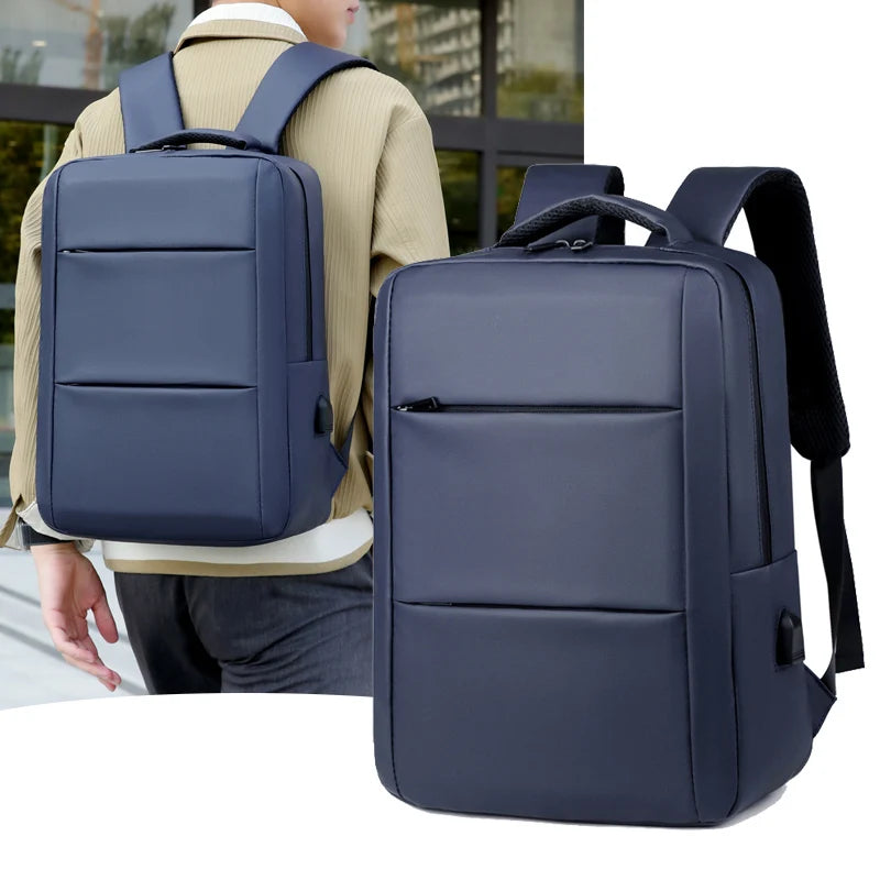 Minimalist Stylish Waterproof USB Charging Backpack Unisex Large Capacity Business Laptop Bag Multifunctional Travel School Back