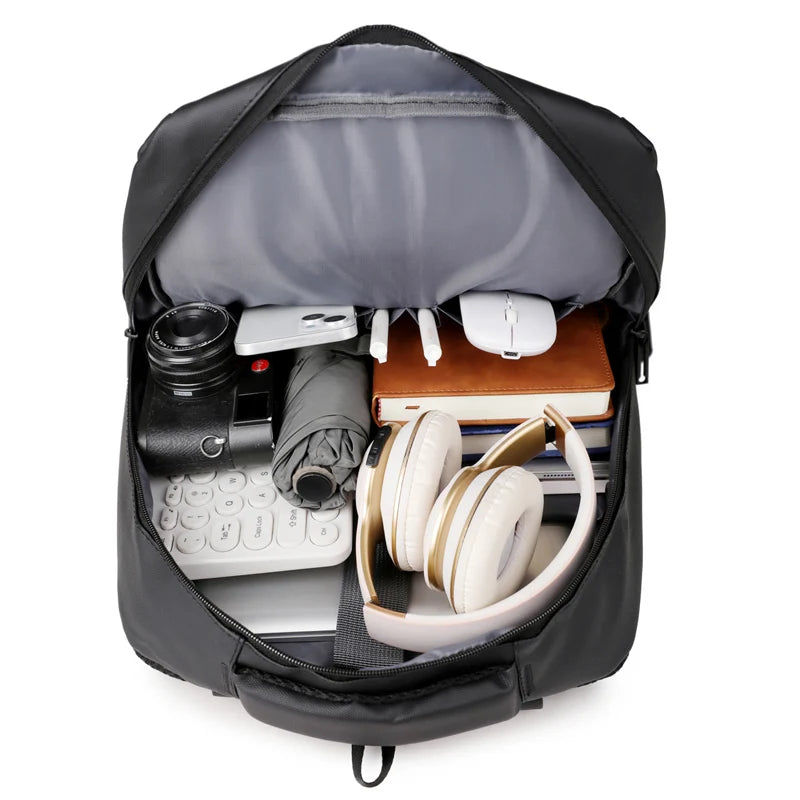 Minimalist Business Waterproof Backpack Unisex USB Charging Large Capacity Laptop Bag Multifunctional Stylish Travel Backpack Sc