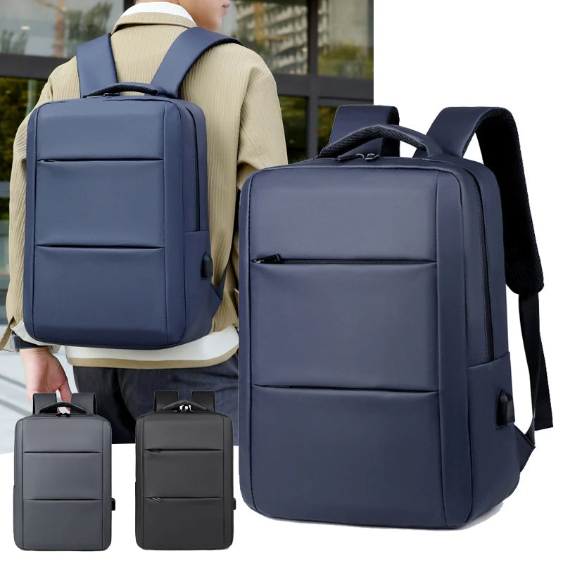 Minimalist Stylish Waterproof USB Charging Backpack Unisex Large Capacity Business Laptop Bag Multifunctional Travel School Back