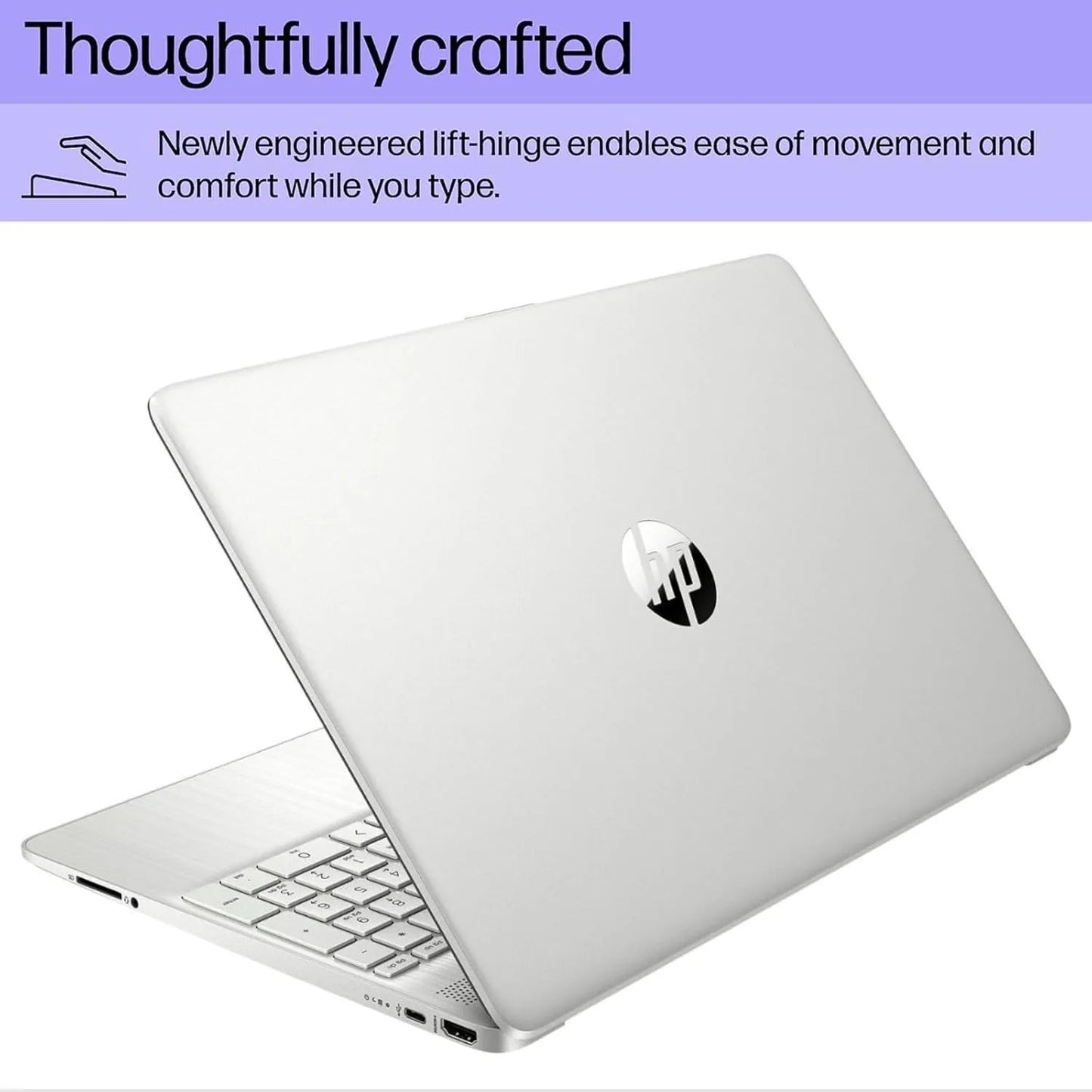 HP 15.6"HD Business Laptop,AMD Ryzen 3 5300U,32GB RAM,1TB SSD,Windows 11 Pro,Natural Silver