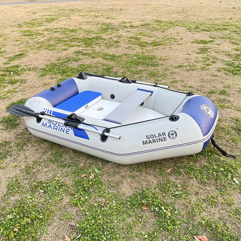 175CM Solar Marine Portable Flodable 0.7MMPVC Inflatable Sea Fishing Boat with Air Mat Single Kayak For WaterSports Accessories