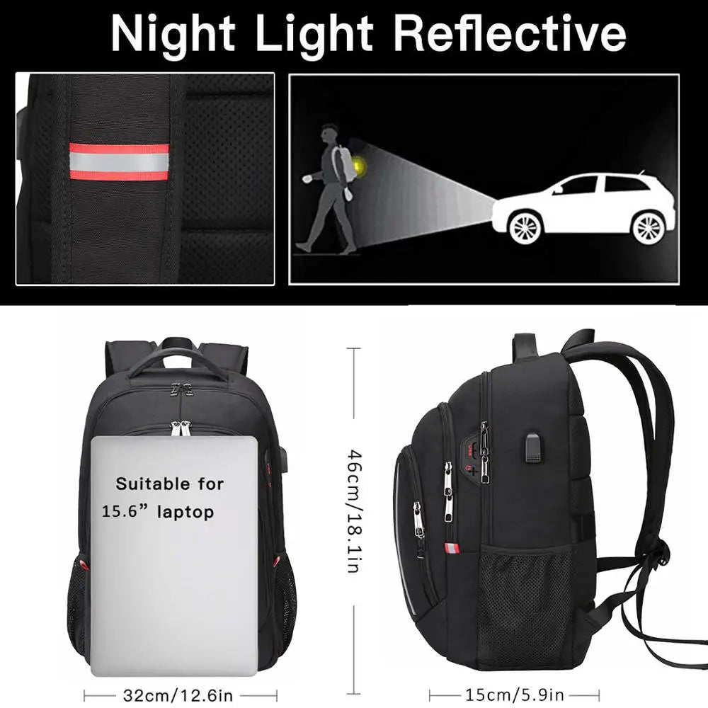 Men Multifuction Travel Laptop Backpacks Anti-theft Outdoor Office Work Men Business Bags For 15.6 inch Laptop Backpacks