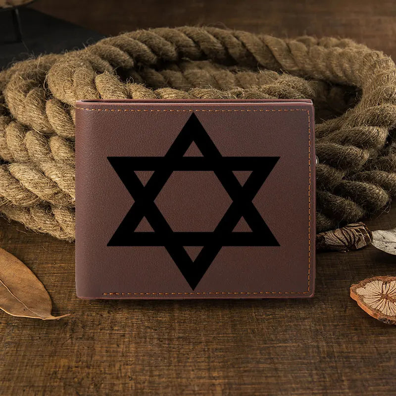 Retro Card Wallet Wallet Men ’s Wallets and Classic Best Kosher Gifts, Customized Copywriting. High Quality PU Leather Short 10c