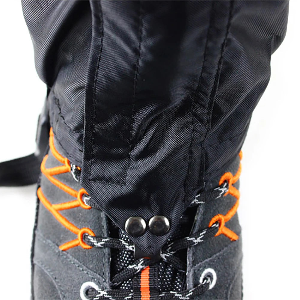 1 Pair Waterproof Leg Gaiters Hiking Trekking Gaiters Breathable Legging Skiing Shoes Cover Legs Protection Guard For Camping