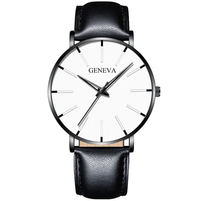 Luxury Minimalist Men's Fashion Ultra Thin Watches Simple Men Business Stainless Steel Mesh Belt Quartz Watch Relogio Masculino