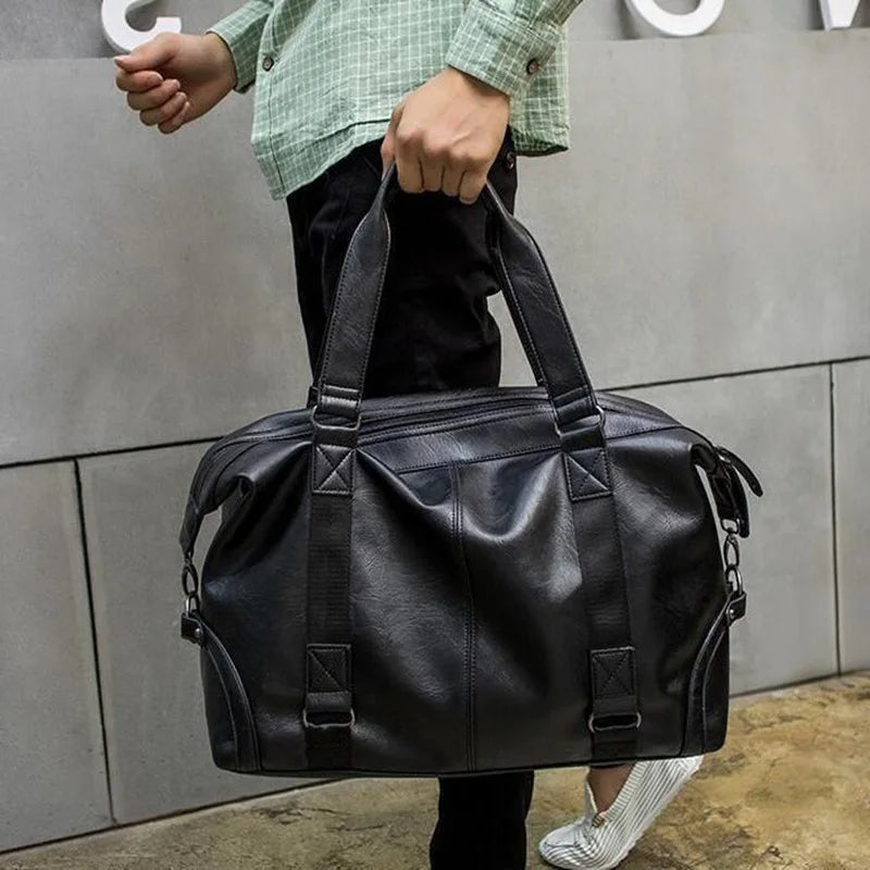 GUMST Leather Men Bags Business Large handle Bag Fashion For Men Shoulder Men's Casual Big Tote Bags