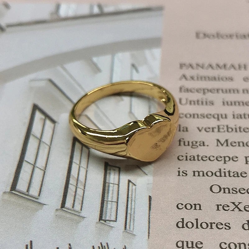 Aesthetic Rings For Women Vintage Stainless Steel Sun Face Punk Couple Ring Fashion Exaggeration Jewelry Gothic Accessories Gift