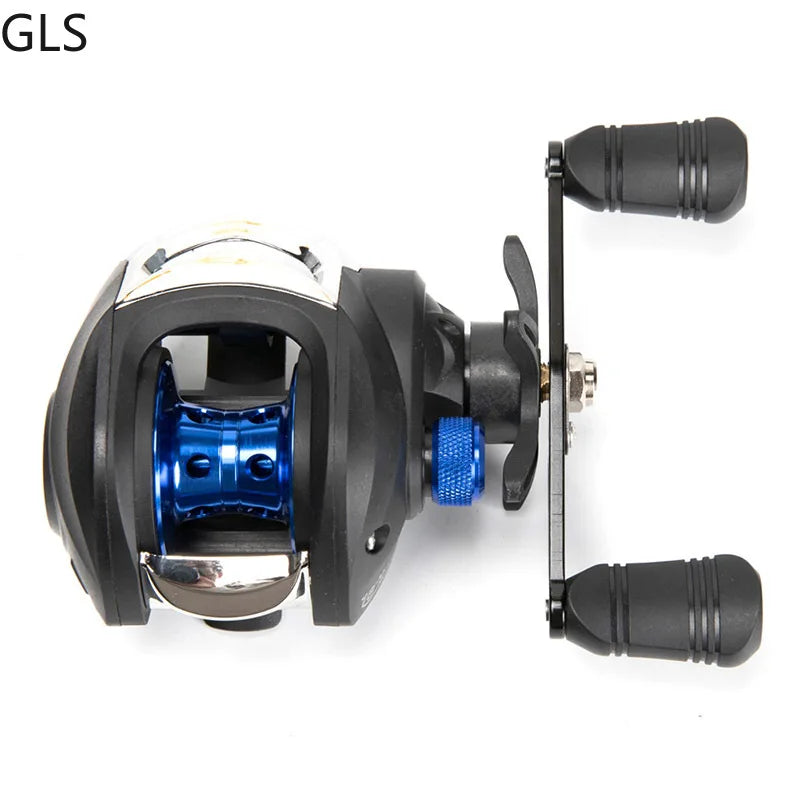 GLS Baitcasting Reel Drag Power 8KG Carp Fishing Reels 7.2:1High Speed Magnetic Brake System Casting Reel fishing accessories