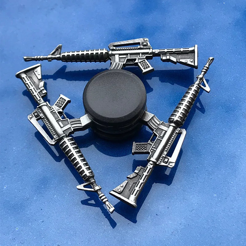 Zinc Metal Fidget Spinner Flare Gun Saucepan Pot Hand Finger Gyro Top Relief Stress EDC Children Kids Toys Gifts Halloween