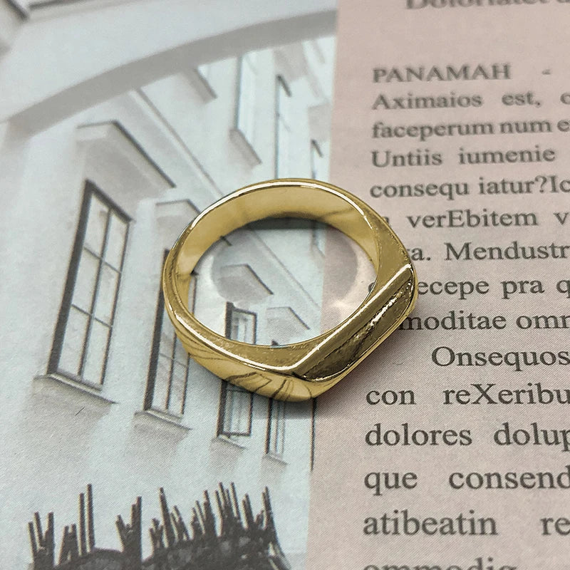Aesthetic Rings For Women Vintage Stainless Steel Sun Face Punk Couple Ring Fashion Exaggeration Jewelry Gothic Accessories Gift