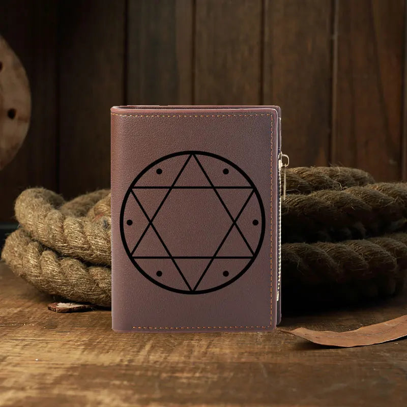 Retro Card Wallet Wallet Men ’s Wallets and Classic Best Kosher Gifts, Customized Copywriting. High Quality PU Leather Short 10c