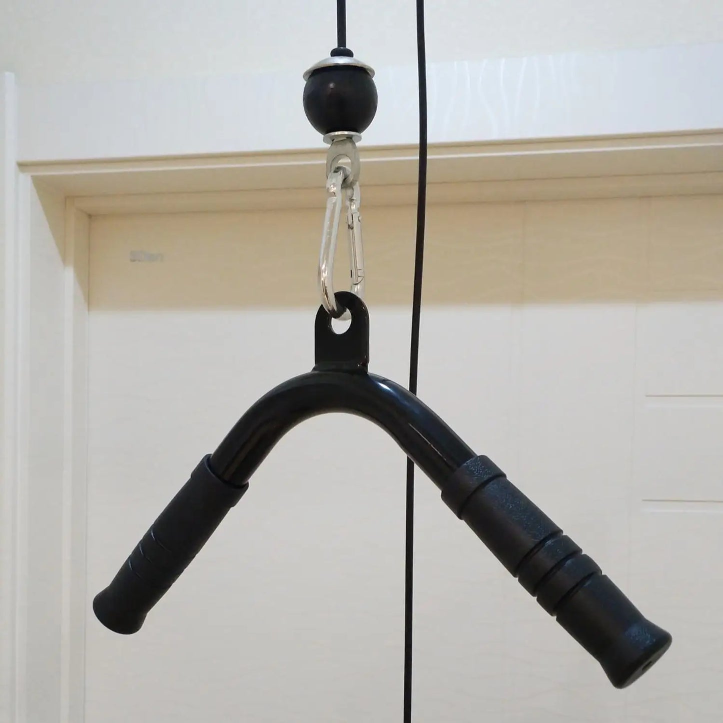Gym Pully Cable Machine Attachments Biceps Triceps Blaster T-bar Handle Grip For Home Pull Down Rope Rowing Machine Accessories