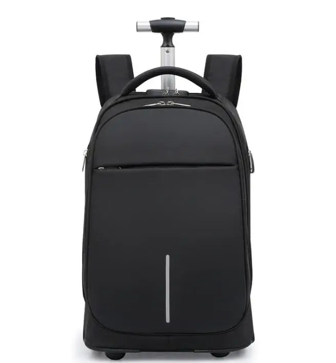 Travel Wheeled backpack bag On wheels Travel Rolling luggage Bag 18 Inch School Trolley Backpack Bag for teenagers large wheels