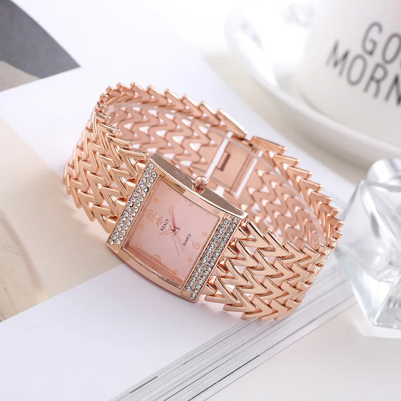 2023 New Arrival montre luxe  wrist watches for women Lady Girls Stainless Steel Fashion Relojes vrouwen quartz horloges Clock