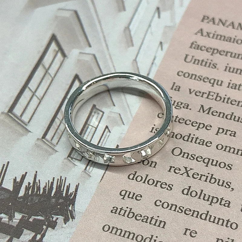 Aesthetic Rings For Women Vintage Stainless Steel Sun Face Punk Couple Ring Fashion Exaggeration Jewelry Gothic Accessories Gift