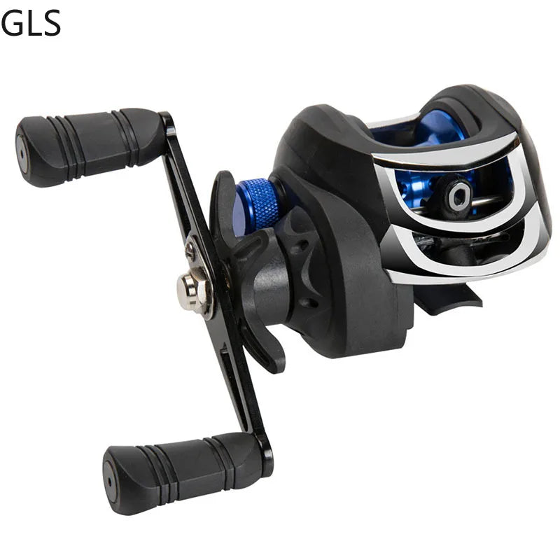 GLS Baitcasting Reel Drag Power 8KG Carp Fishing Reels 7.2:1High Speed Magnetic Brake System Casting Reel fishing accessories