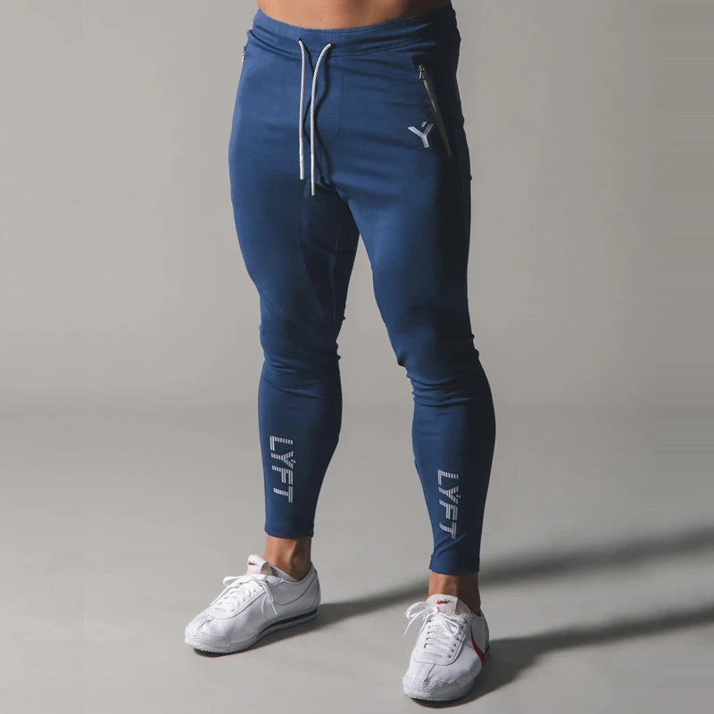 2WAY STRETCH UTILITY PANTS Men Sweatpants Joggers Skinny Pants Casual Trousers Male Fitness Workout Cotton Trackpants Sportswear
