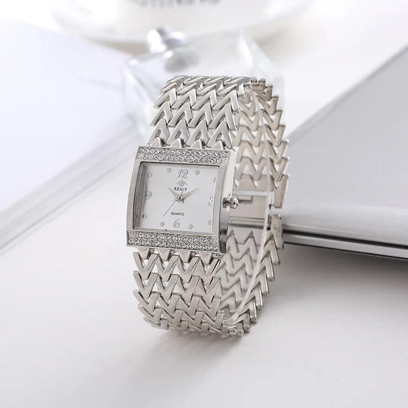 2023 New Arrival montre luxe  wrist watches for women Lady Girls Stainless Steel Fashion Relojes vrouwen quartz horloges Clock