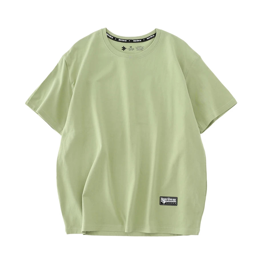 New Women 100% Cotton T shirts Female Green Fashion Oversized Streetwear Short Sleeve Tees Tops for Summer WT2201
