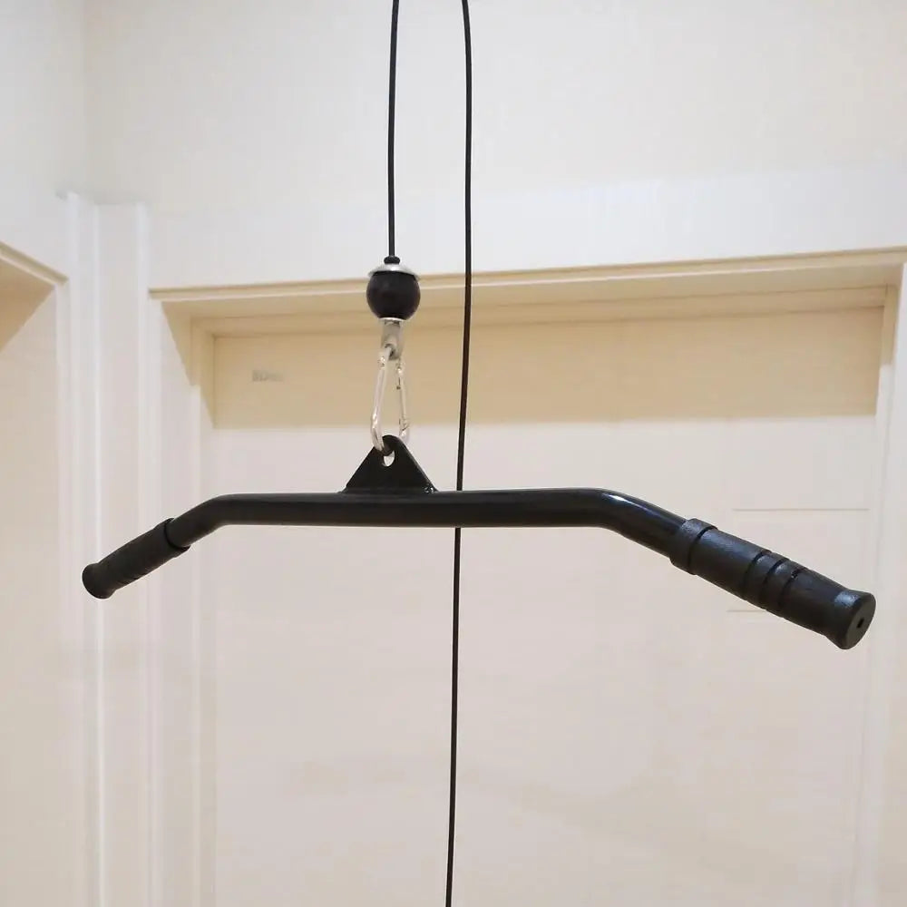 Gym Pully Cable Machine Attachments Biceps Triceps Blaster T-bar Handle Grip For Home Pull Down Rope Rowing Machine Accessories