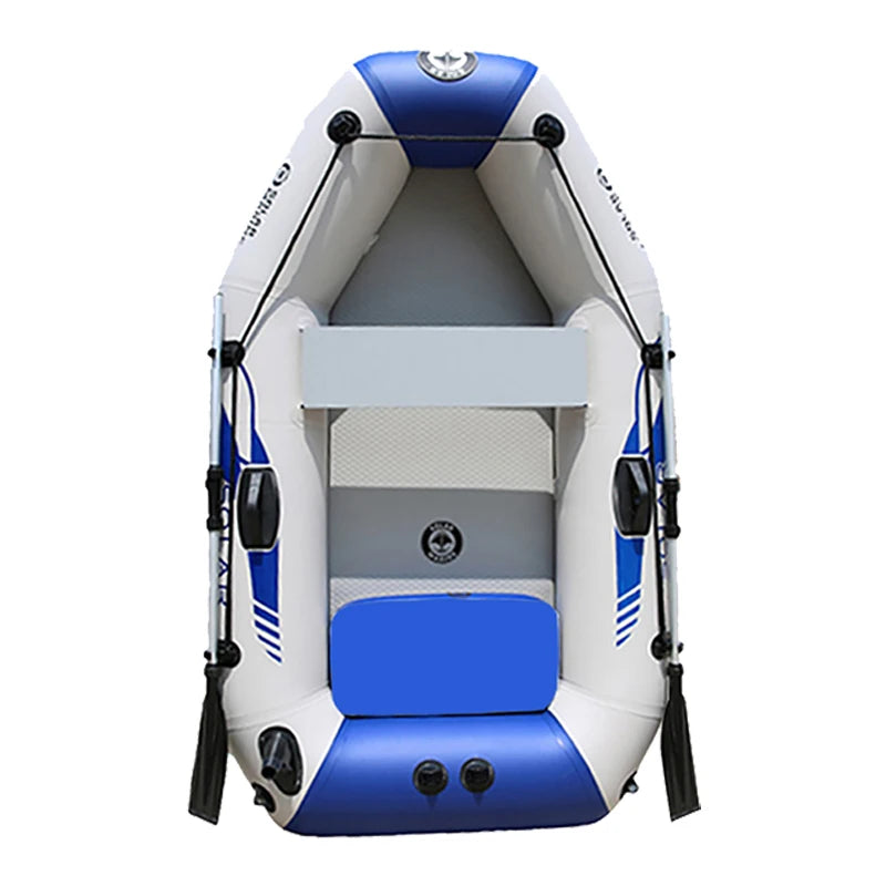 175CM Solar Marine Portable Flodable 0.7MMPVC Inflatable Sea Fishing Boat with Air Mat Single Kayak For WaterSports Accessories