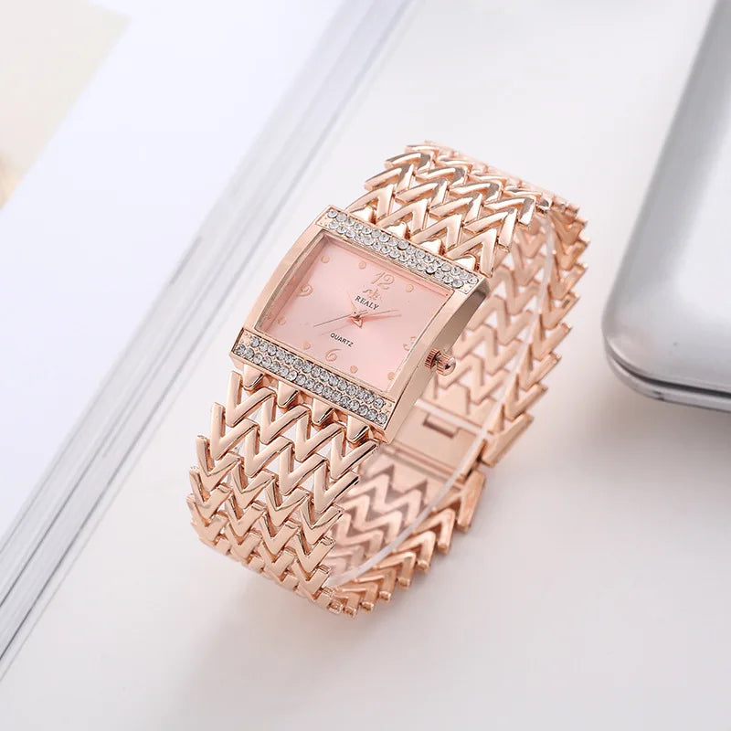 2023 New Arrival montre luxe  wrist watches for women Lady Girls Stainless Steel Fashion Relojes vrouwen quartz horloges Clock