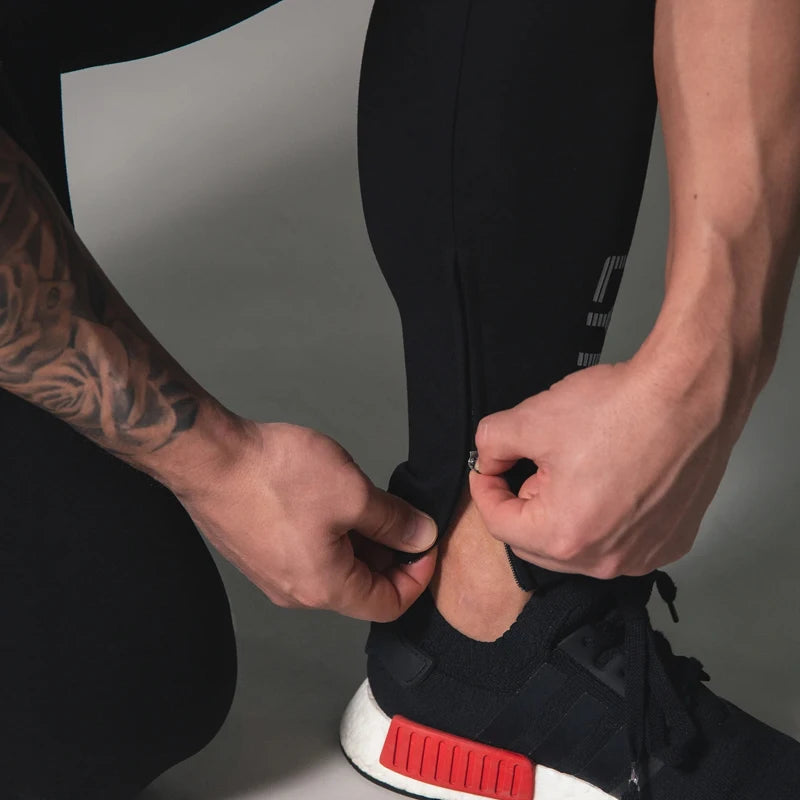 2WAY STRETCH UTILITY PANTS Men Sweatpants Joggers Skinny Pants Casual Trousers Male Fitness Workout Cotton Trackpants Sportswear