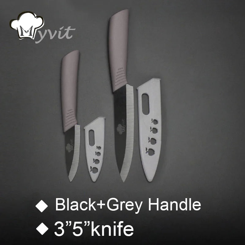 Kitchen Ceramic Knives 3" Paring 5" Slicing Ceramic Knife Black Blade Kitchen Knives Cooking tools
