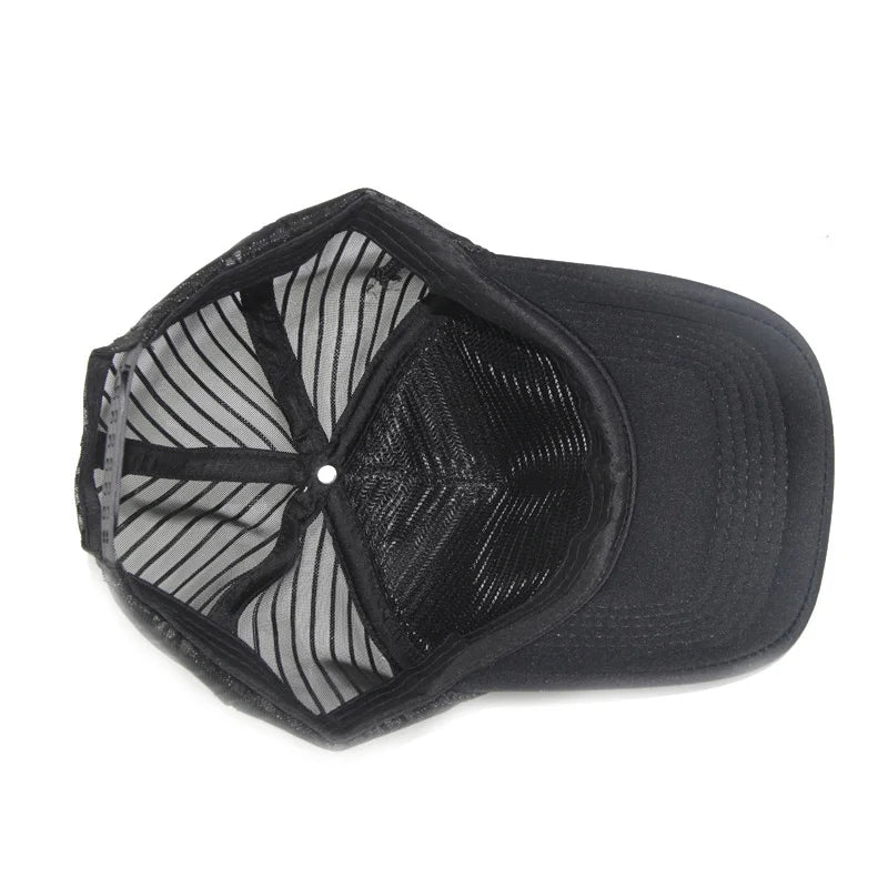 Men Women Couple SunShade Cotton Sports Breathable Baseball Mesh Cap Skull Pattern Sunscreen Hat Summer Hip Hop Sun Hats P43