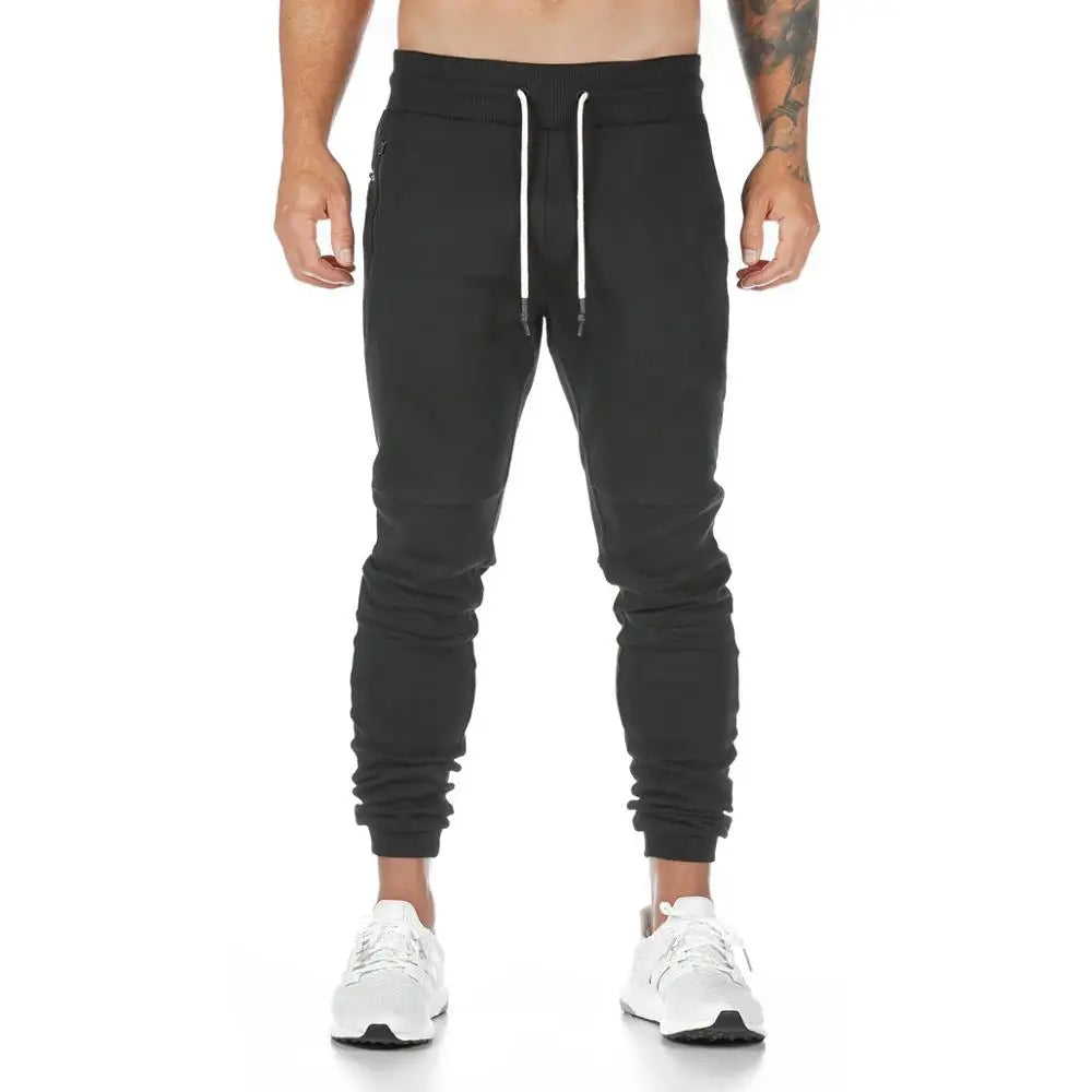 New Cotton Gym Pants Men Quick Dry Fit Running Jogging Pants Men Bodybuilding Training Sport Pants Fitness Trousers Sportswear