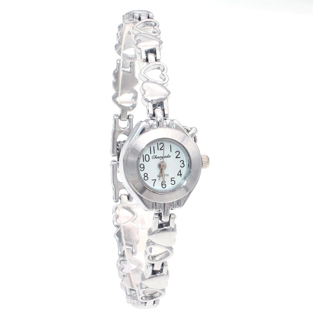 Retro Quartz Watch Classic Roman Ladies Bracelet Watches Women High Quality Silver Wristwatch Vintage Female Clock