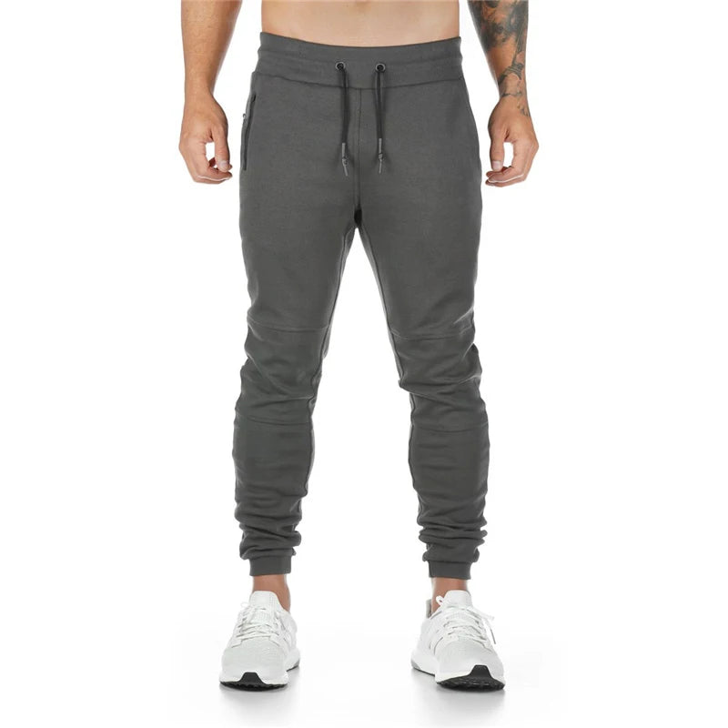 New Cotton Gym Pants Men Quick Dry Fit Running Jogging Pants Men Bodybuilding Training Sport Pants Fitness Trousers Sportswear