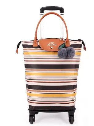New  Women Travel trolley bags Women bag wheels wheeled bags carry on luggage Bags on wheels trolley bags Rolling Luggage bag