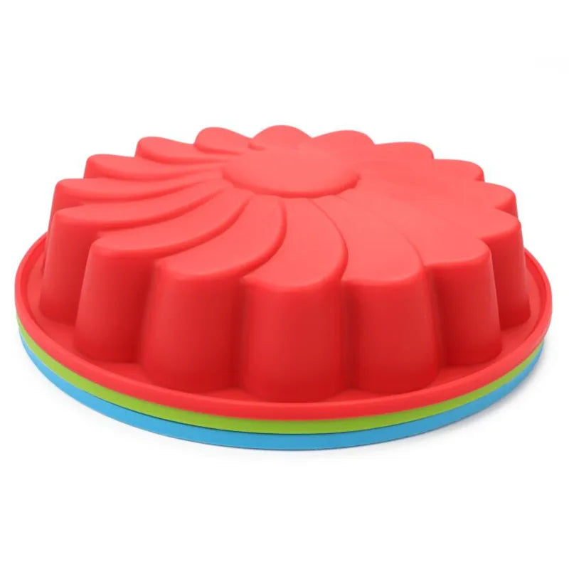 Silicone Sunflower Cake Pan Molds Bakeware Baking Tools 3D Bread Pastry Mould Pizza Pan Tray DIY Birthday Wedding Party