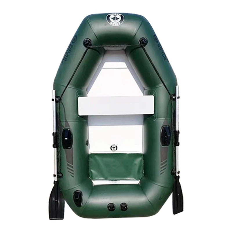 175CM Solar Marine Portable Flodable 0.7MMPVC Inflatable Sea Fishing Boat with Air Mat Single Kayak For WaterSports Accessories