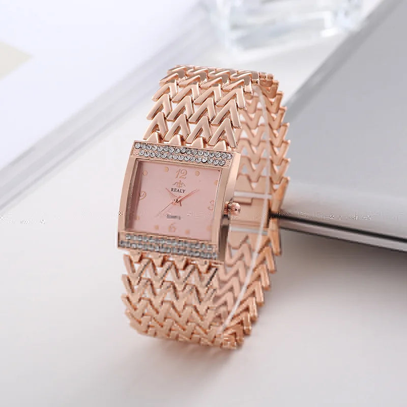 2023 New Arrival montre luxe  wrist watches for women Lady Girls Stainless Steel Fashion Relojes vrouwen quartz horloges Clock