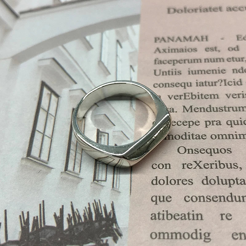 Aesthetic Rings For Women Vintage Stainless Steel Sun Face Punk Couple Ring Fashion Exaggeration Jewelry Gothic Accessories Gift