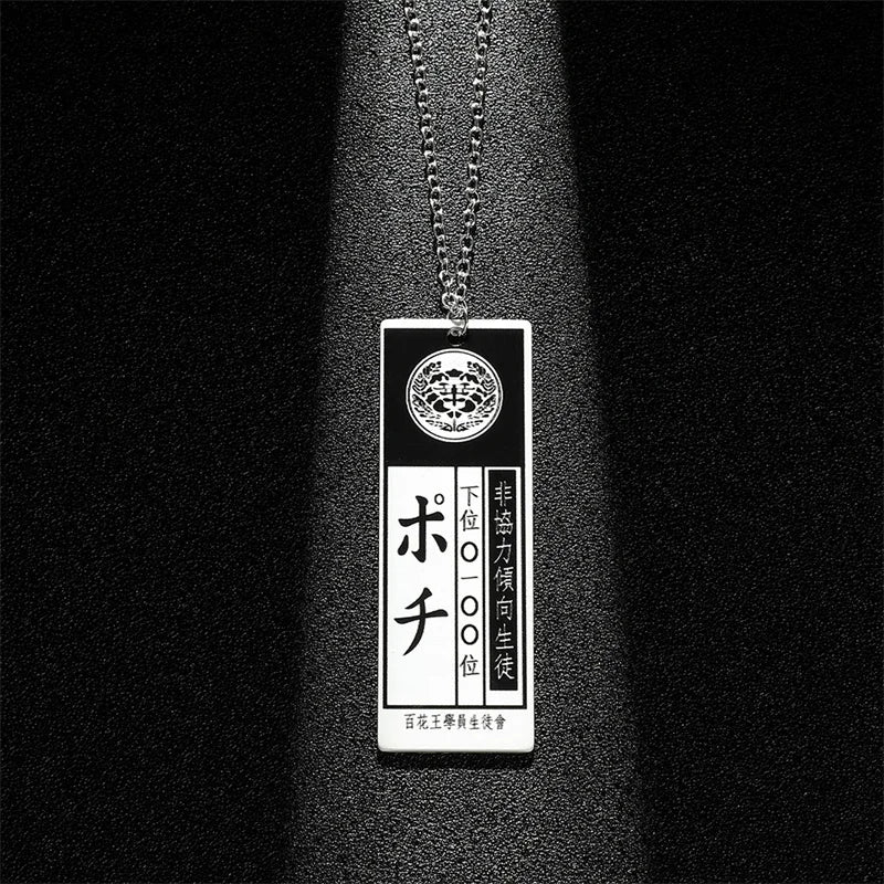 Japanese Anime Kakegurui Compulsive Gambler Necklace Jabami Men and Women Role-Playing The Same Pendant Necklace Jewelry Gifts