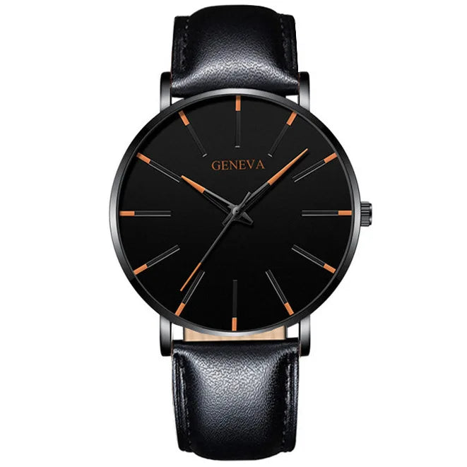 Luxury Minimalist Men's Fashion Ultra Thin Watches Simple Men Business Stainless Steel Mesh Belt Quartz Watch Relogio Masculino