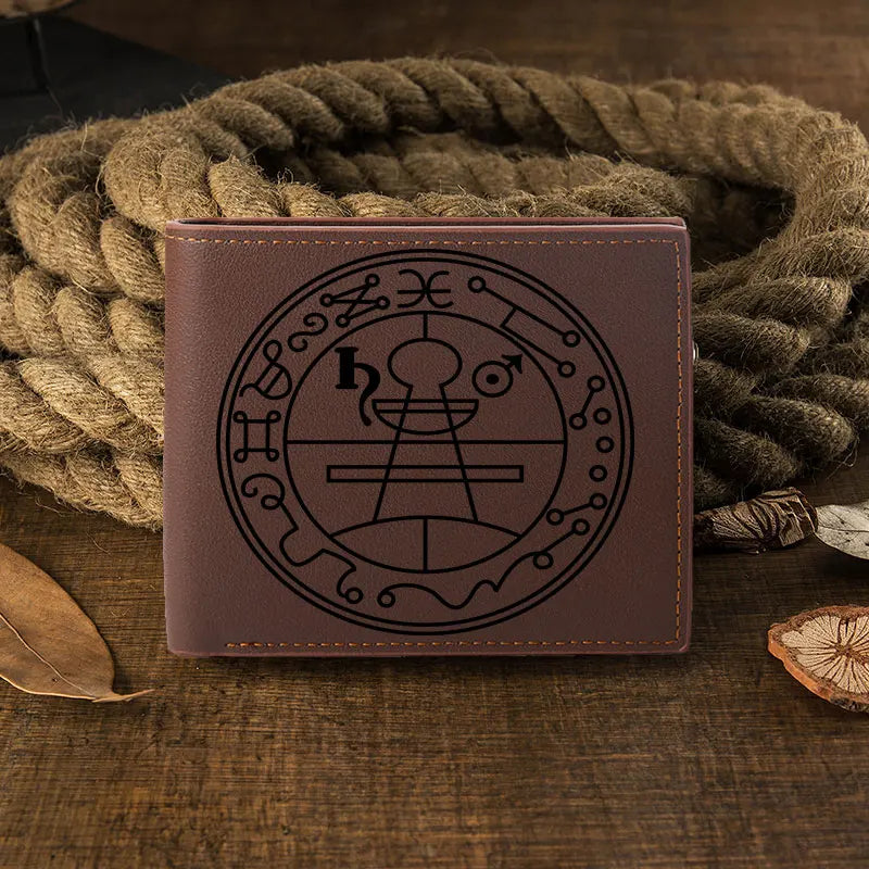 Retro Card Wallet Wallet Men ’s Wallets and Classic Best Kosher Gifts, Customized Copywriting. High Quality PU Leather Short 10c