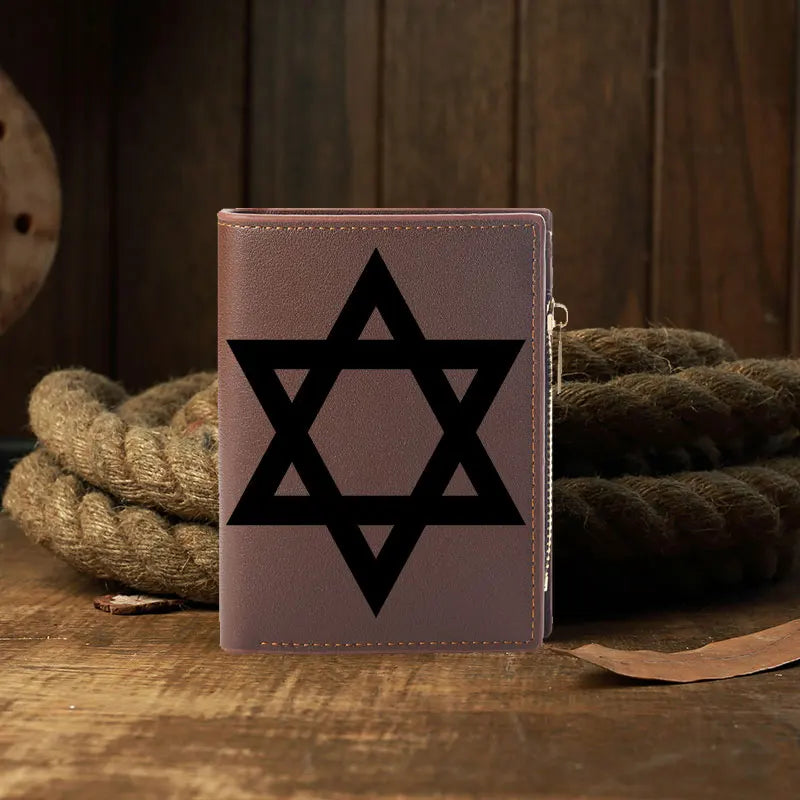 Retro Card Wallet Wallet Men ’s Wallets and Classic Best Kosher Gifts, Customized Copywriting. High Quality PU Leather Short 10c