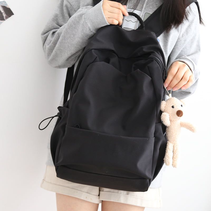 Mori Style Pure Color Female K-style Easiest for Match College Students' Backpack